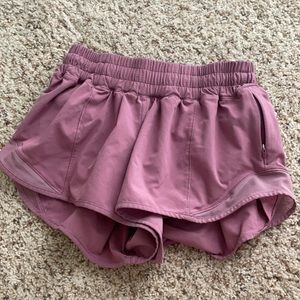 Hotty Hot Low-Rise shorts. Pink/purple- size 4